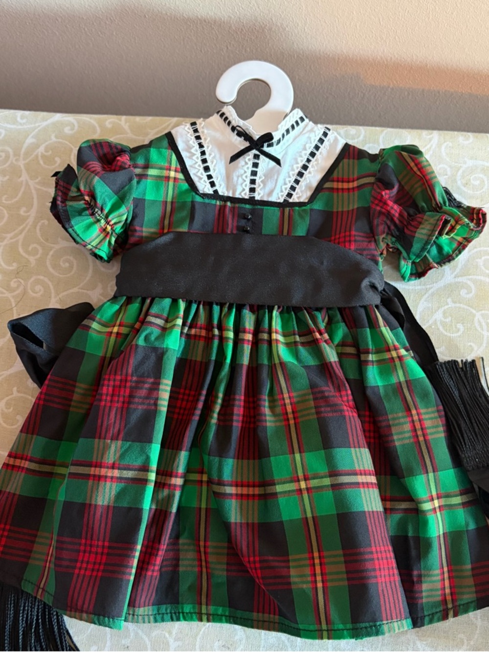 American Girl Doll Addy Walker Christmas Dress Plaid Tartan holiday outfit